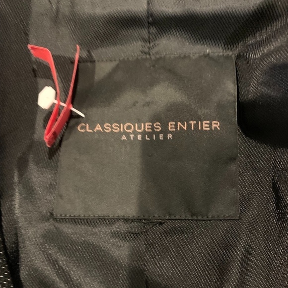 Classiques Entier Atelier Single Button Blazer Black with Cream Dots - Picture 5 of 7